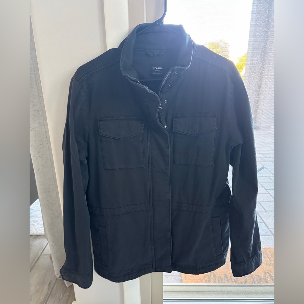 Prana Black Military Field Jacket